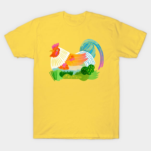 Chicken T-Shirt by Sofia Varano